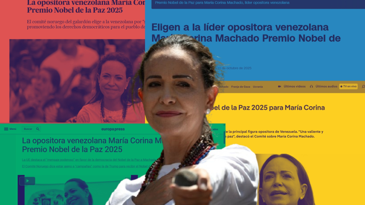 María Corina Machado, Premio Nobel de Paz 2025: así registran los medios internacionales el galardón concedido a la líder de la oposición venezolana