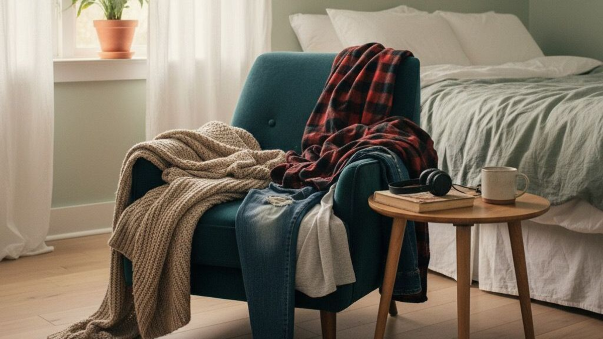 ¿Tiene en su cuarto una silla con ropa?: hay una alternativa elegante para ordenar el dormitorio