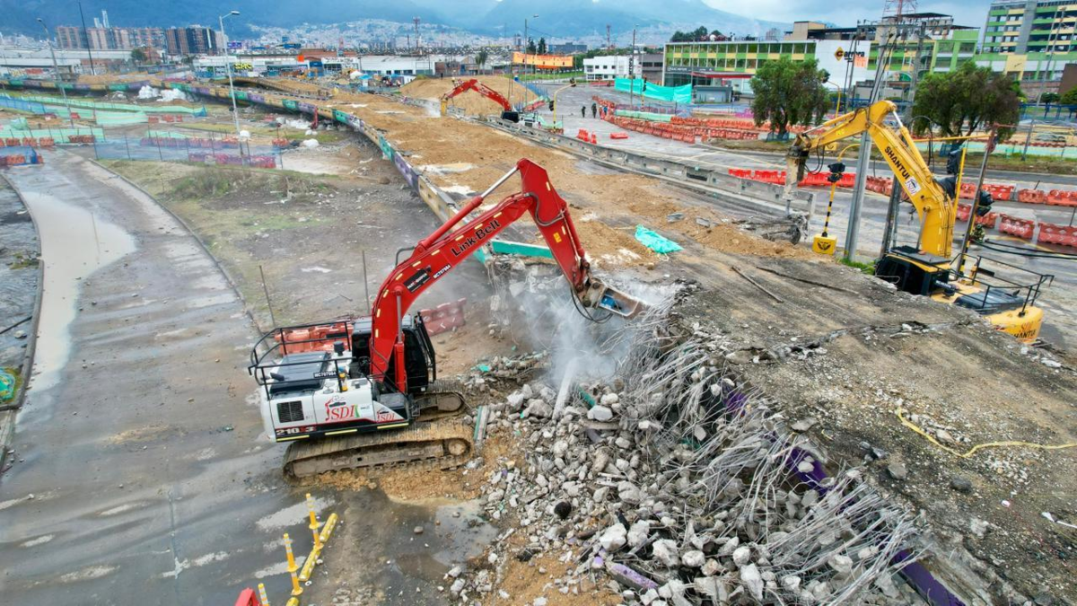 ¿Qué harán con los escombros tras demolición de los puentes de la calle 13 en Bogotá?: esta es la innovadora solución