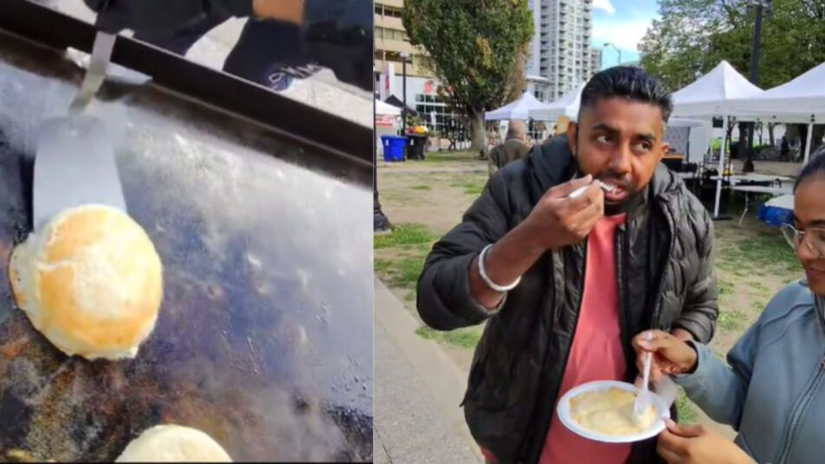 Personas de la India quedaron sorprendidas al ver la higiene de un puesto de arepas colombianas en Toronto