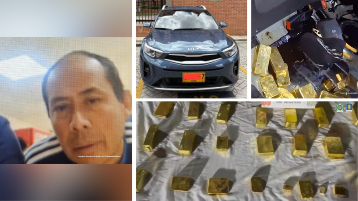 La llamativa versión que dieron hombres capturados con 28 lingotes de oro escondidos en tanque de gasolina de un carro: valen $ 15 mil millones