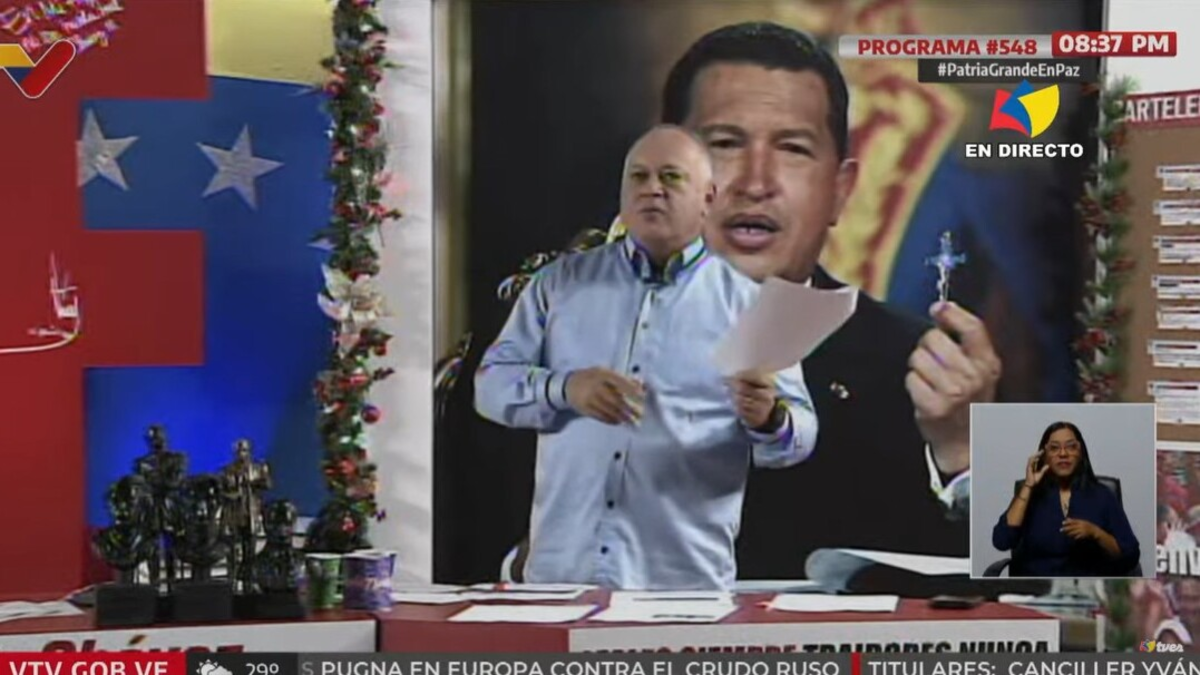 Diosdado Cabello defiende a Petro: 'El único presidente que combate el narcotráfico' en Colombia