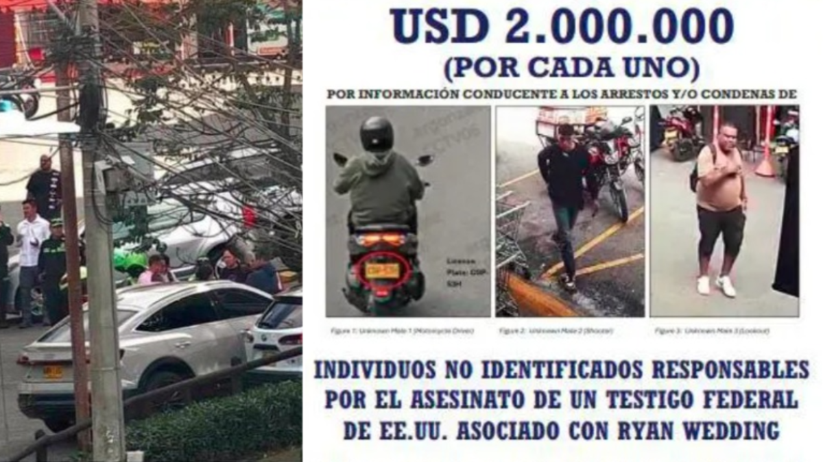 Estados Unidos y Canadá ofrecen dos millones de dólares por autores de asesinato de testigo del FBI en Medellín