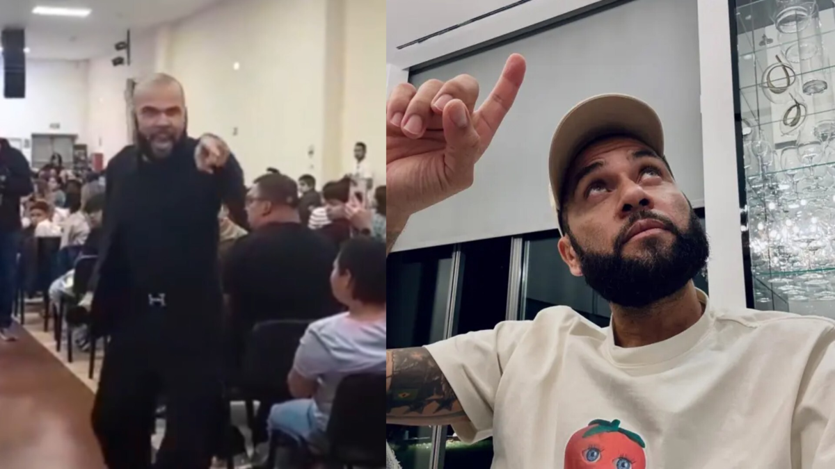 Video | Dani Alves reaparece en escena con llamativa frase en su nueva etapa como predicador: 'Era más feliz en la prisión'