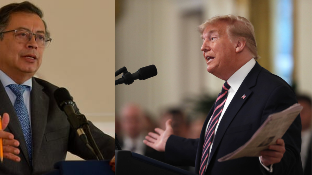 Donald Trump volvió a arremeter contra el presidente Gustavo Petro y aseguró que 'no es un amigo' de Estados Unidos: 'Tiene que tener cuidado'
