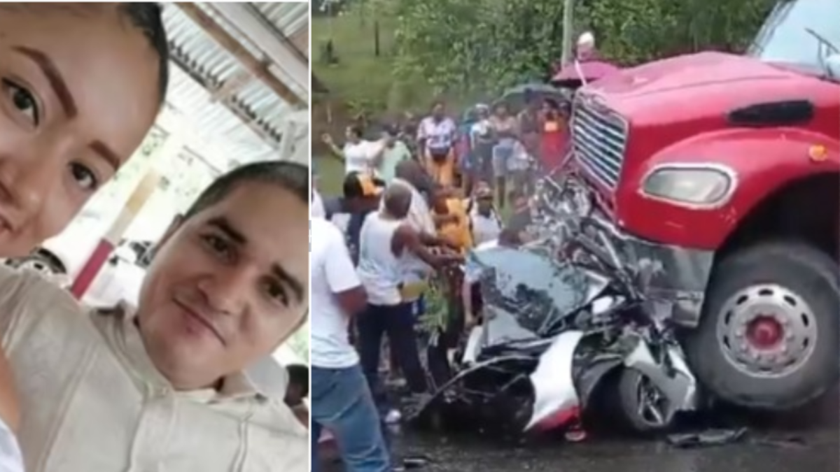 El último video que grabó pareja que murió atrapada en su carro tras ser embestida por una tractomula en la vía a Buenaventura: 'Adiós'