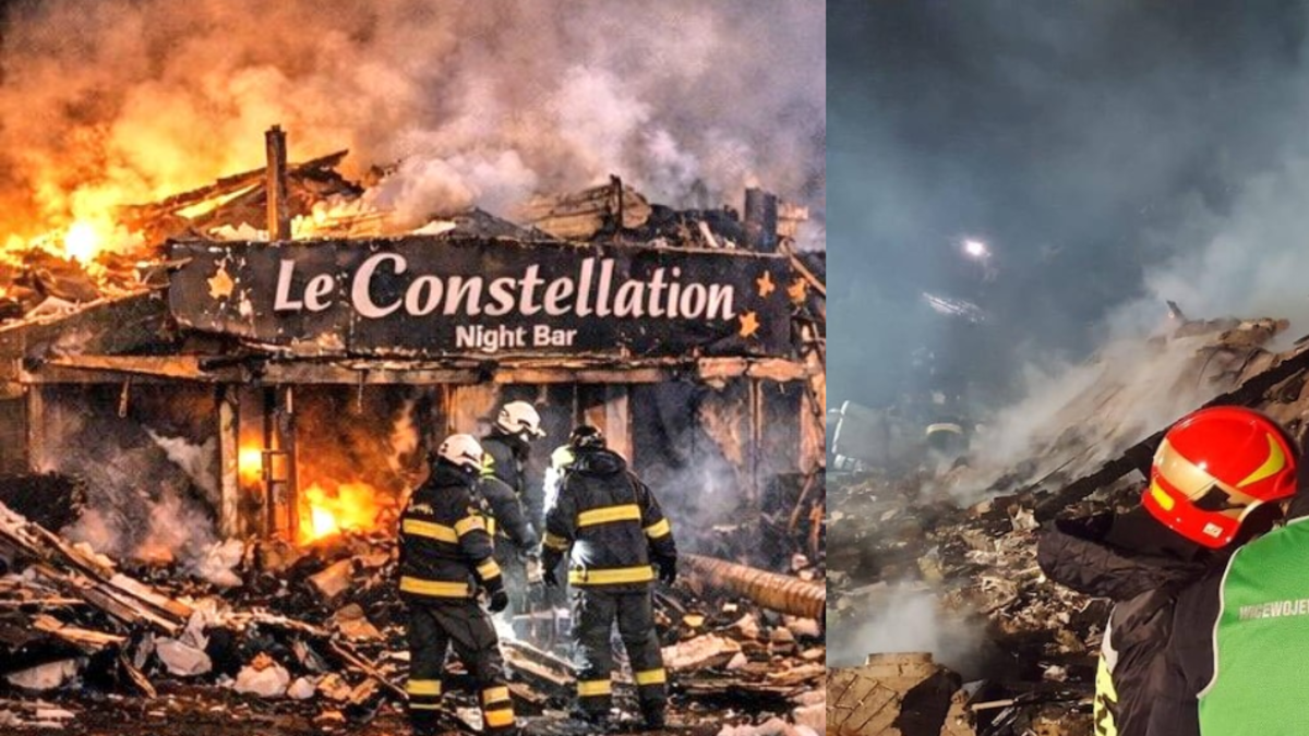 Publican imágenes del momento exacto en el que se dio la explosión en bar de Crans-Montana, Suiza: gritos de fondo y rescatistas en la zona