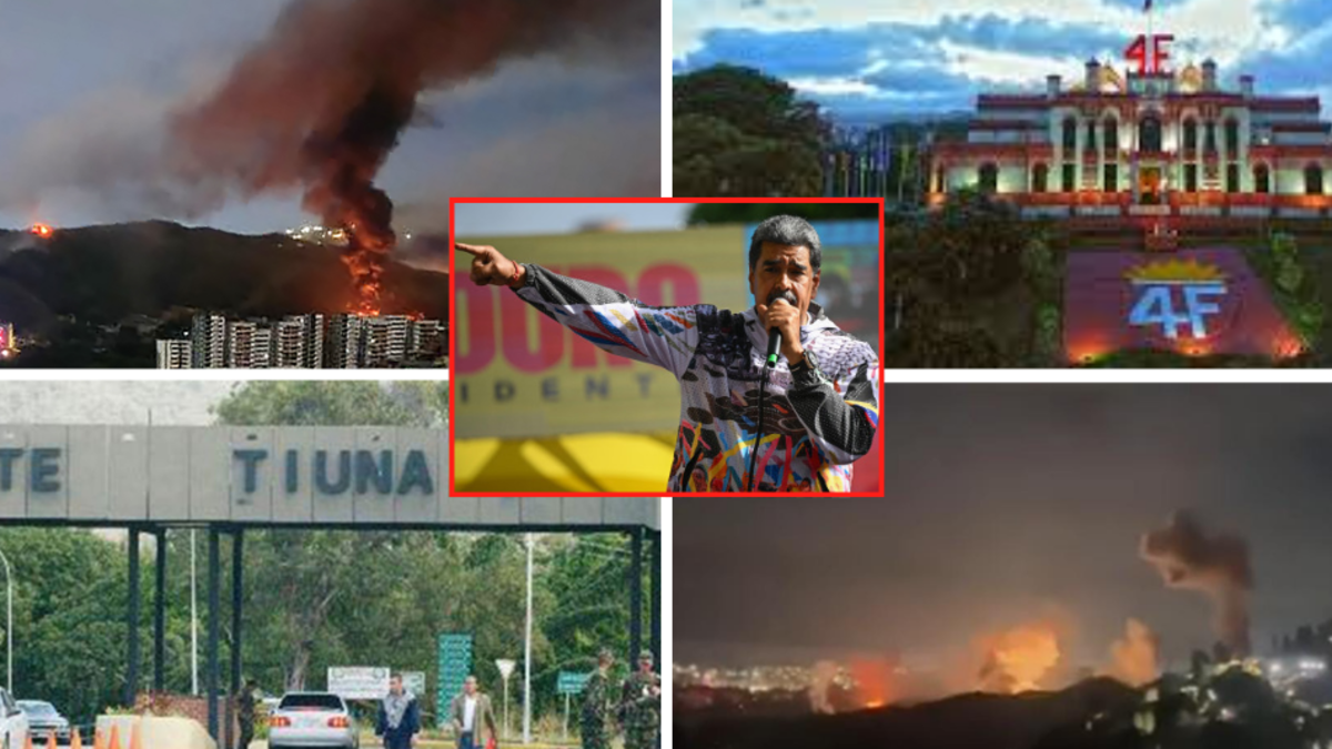 Estos serían los 9 puntos que bombardeó EE. UU. en Venezuela para capturar a Nicolás Maduro y neutralizar bases militares clave