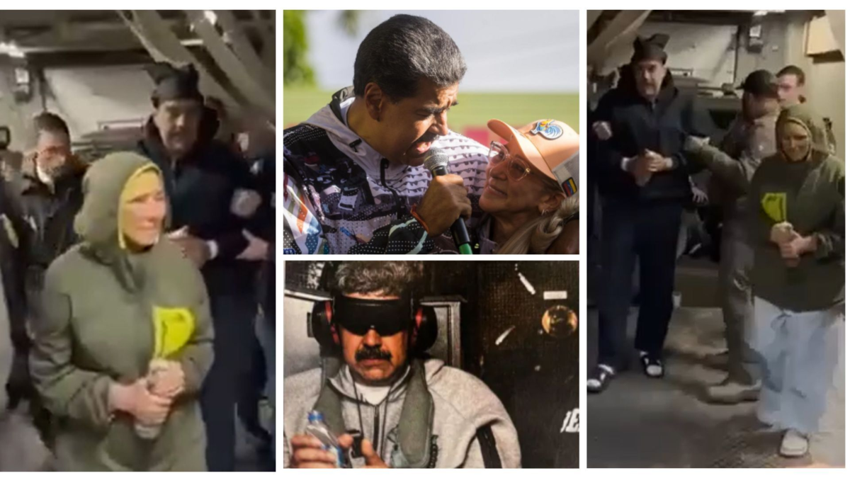 Revelan los primeros retratos de Nicolás Maduro y su esposa Cilia Flores durante su primera audiencia en Nueva York