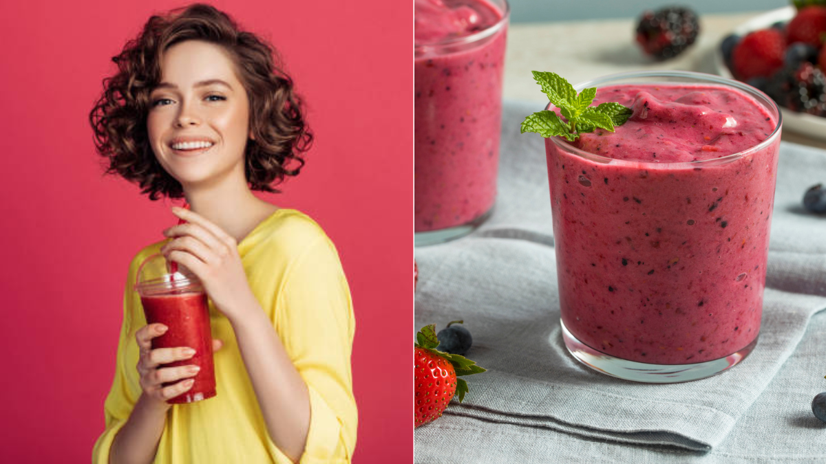 Cinco beneficios del batido de frutos rojos que actúa como probiótico natural y ayuda a controlar el colesterol
