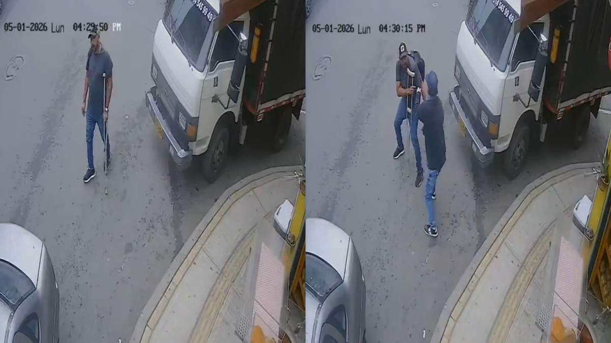 Fletero le robó 18 millones de pesos en efectivo a un hombre en muletas en Girardota, Antioquia: autoridades ya tendrían identificado al responsable