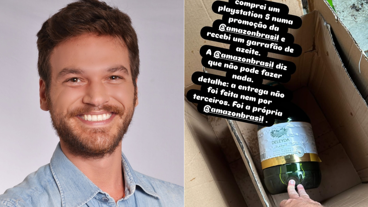 Actor brasileño fue estafado tras comprar un videojuego por internet y recibir una botella de aceite de oliva: 'No confíes'
