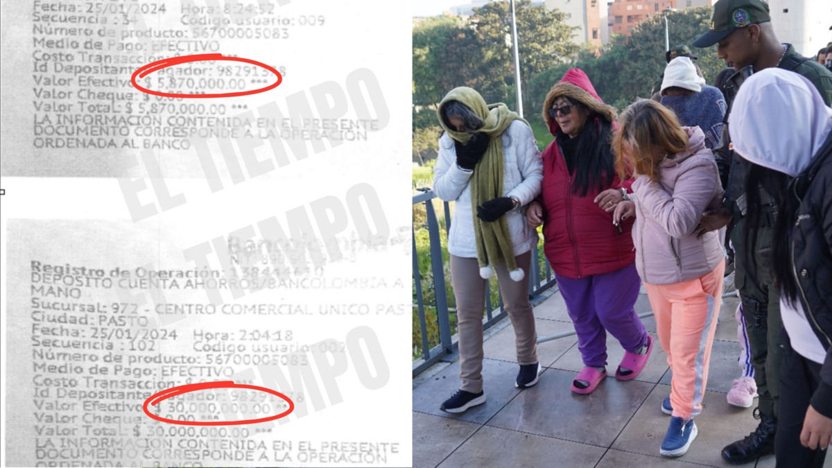 Exclusivo: los comprobantes de las millonarias transferencias que banda de extorsionistas de Bogotá habrían hecho a sus mamás; unos quedaron libres
