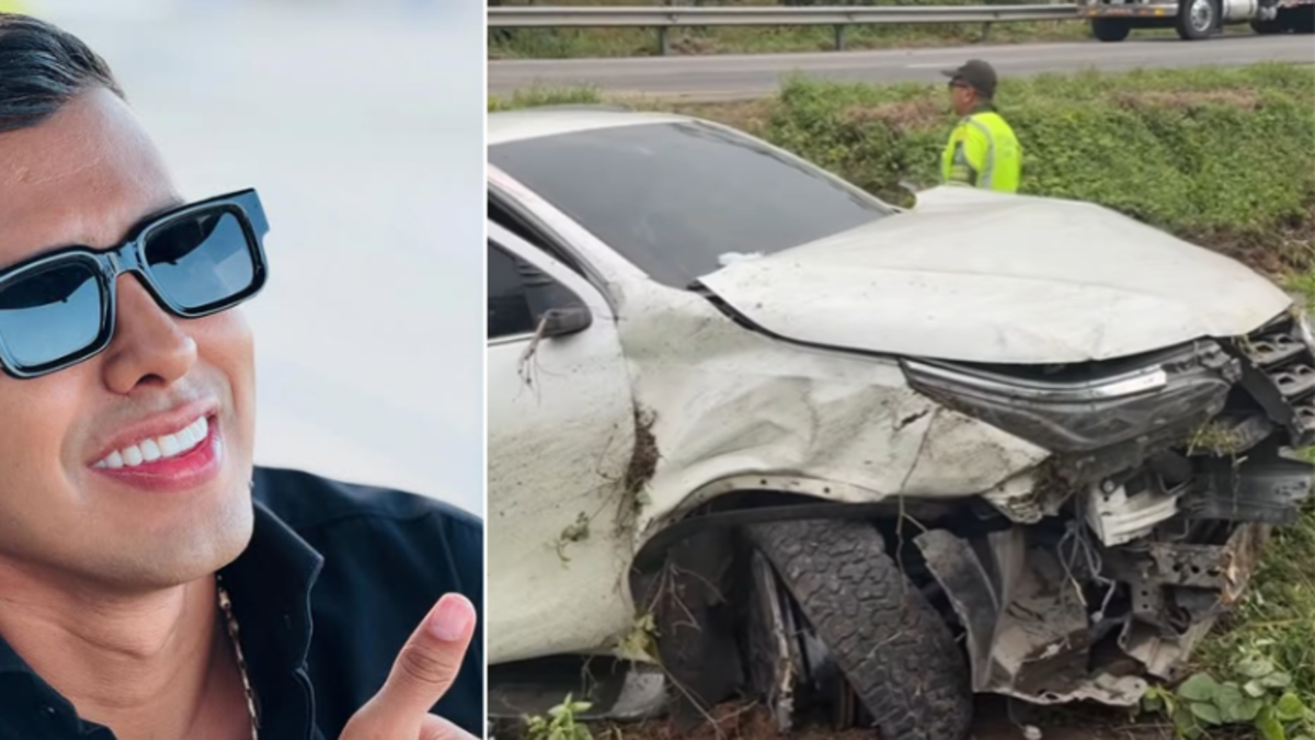 Sebastián Ayala, cantante de música popular, sufrió fuerte accidente de tránsito tras choque con bus de transporte público: esto se sabe