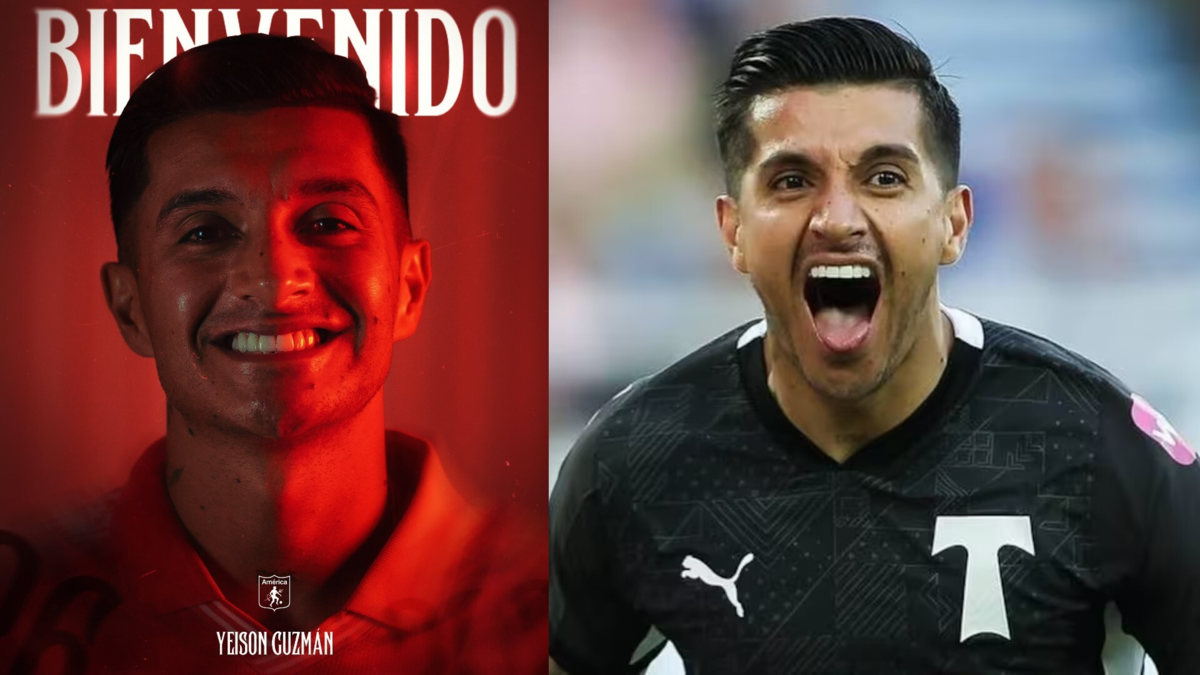 América de Cali se mueve en el mercado: anunció el fichaje de Yeison Guzmán, volante que estuvo en el radar de Millonarios y Junior hace algunos meses