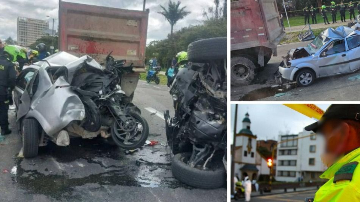 Subintendente de la Policía explica por qué aparece en papeles de moto en la que iban atracadores involucrados en accidente en la avenida 68 en Bogotá