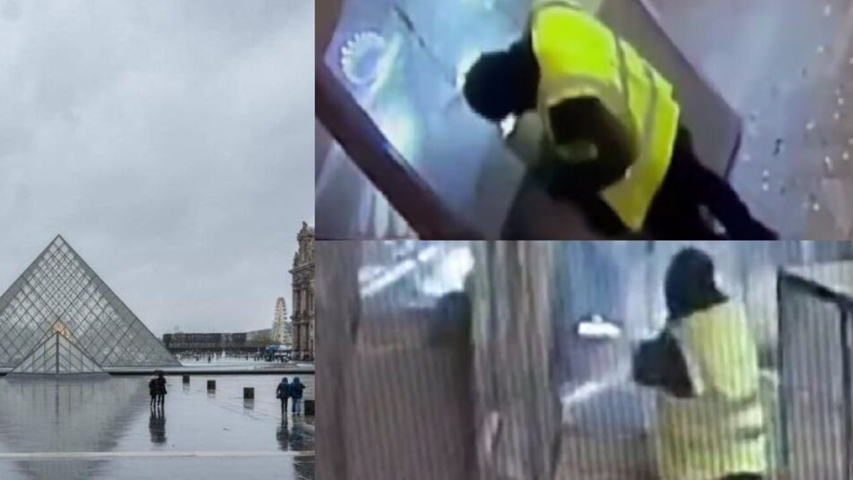 Revelan video del impactante robo en el museo del Louvre en París: tardaron menos de ocho minutos en saquear joyas; así fue paso a paso de ladrones