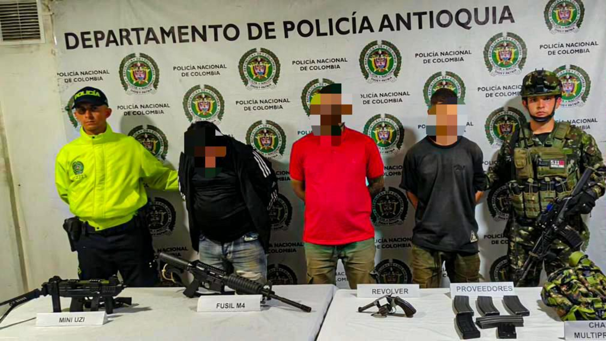 Alias Sotelo, cabecilla urbano del 'clan del Golfo', fue capturado por el Ejército en Salgar, Antioquia: otros dos integrantes cayeron en flagrancia