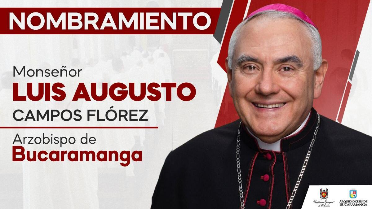 El Papa León XIV nombra a monseñor Luis Augusto Campos Flórez como nuevo Arzobispo de Bucaramanga