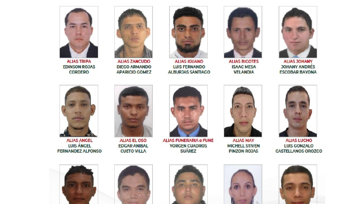 En Bucaramanga revelan el cartel de los 15 más buscados: ¿quiénes son los criminales más peligrosos de la capital de Santander y por qué los buscan?
