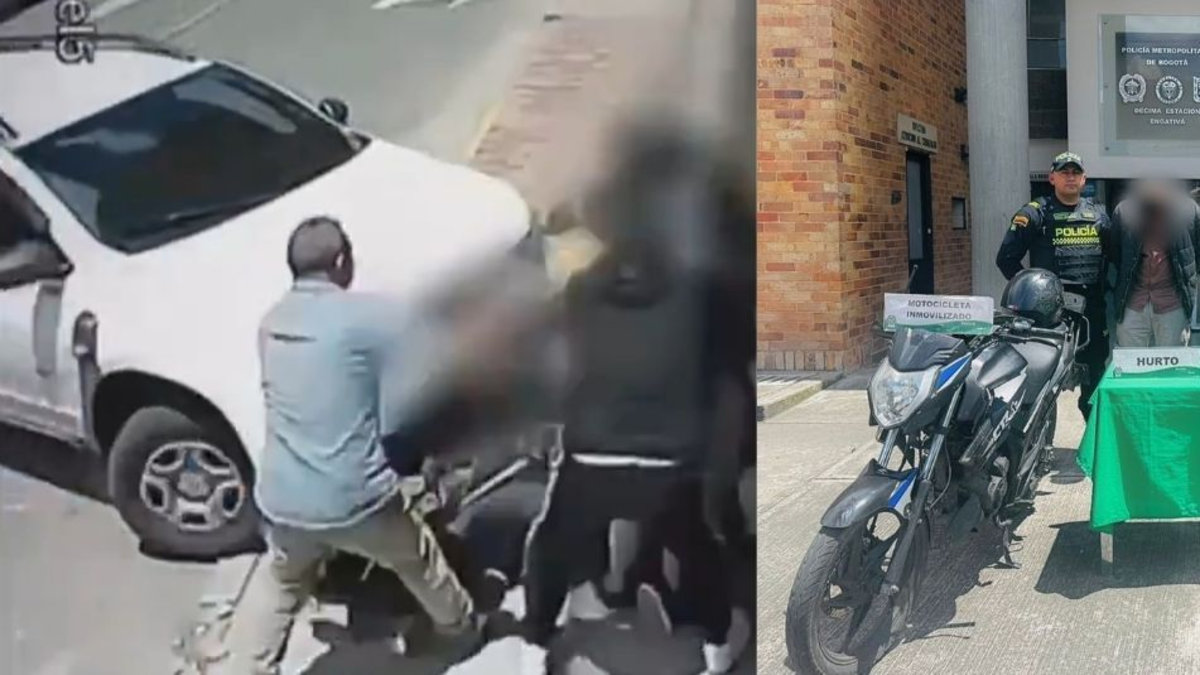 Video del momento exacto cuando hombre en Bogotá atropelló con su carro a fleteros para evitar robo de $ 30 millones a adulto mayor