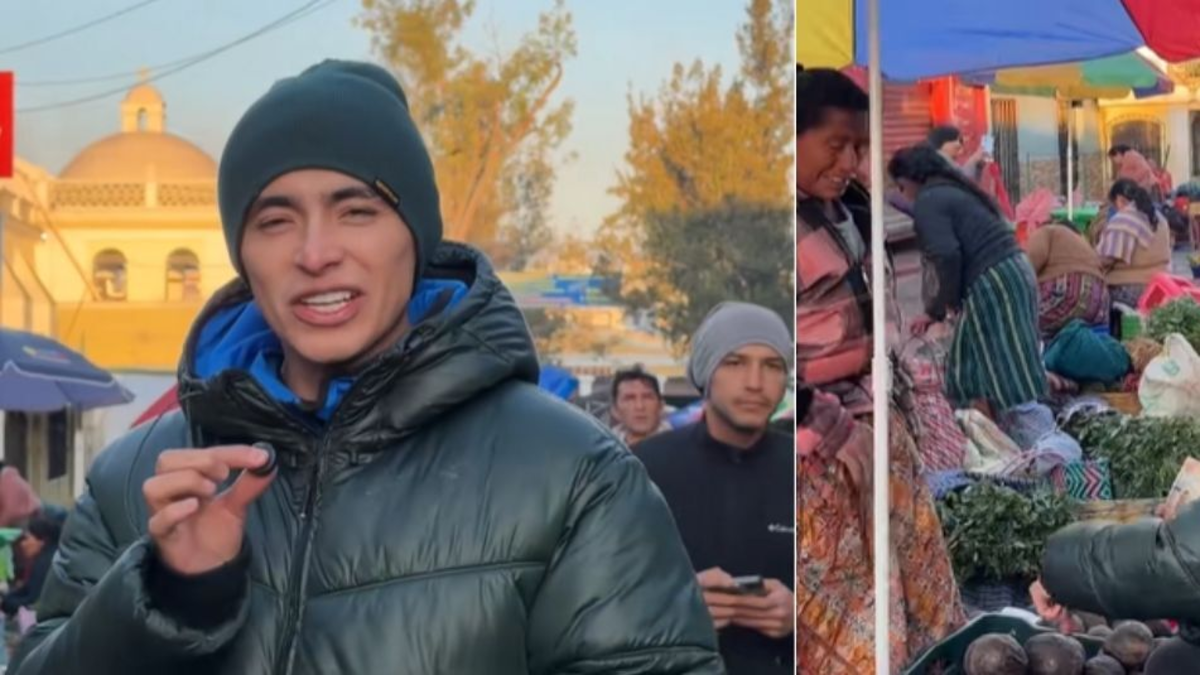 Influencer compró frutas y verduras en una plaza de mercado de Guatemala y los comparó con Colombia: ‘Me faltó la piropeadera’