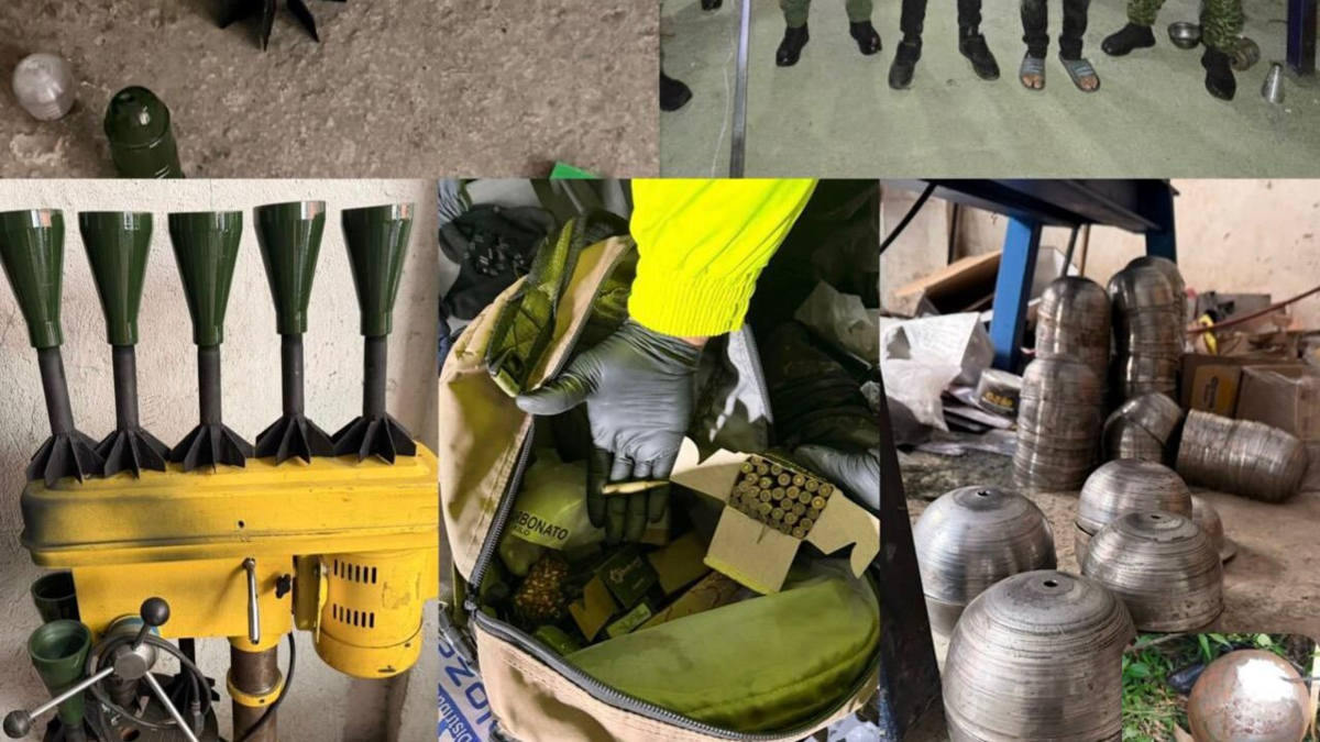 Hallan depósito clandestino del ELN con granadas, armas y explosivos en el sur de Bogotá; serían usados para atentados en las próximas elecciones