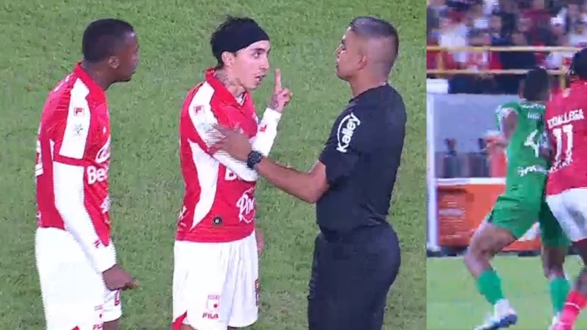 La gran polémica arbitral del juego Santa Fe vs. Nacional: ¿estuvo bien anulada la jugada de gol de Frasica? Video