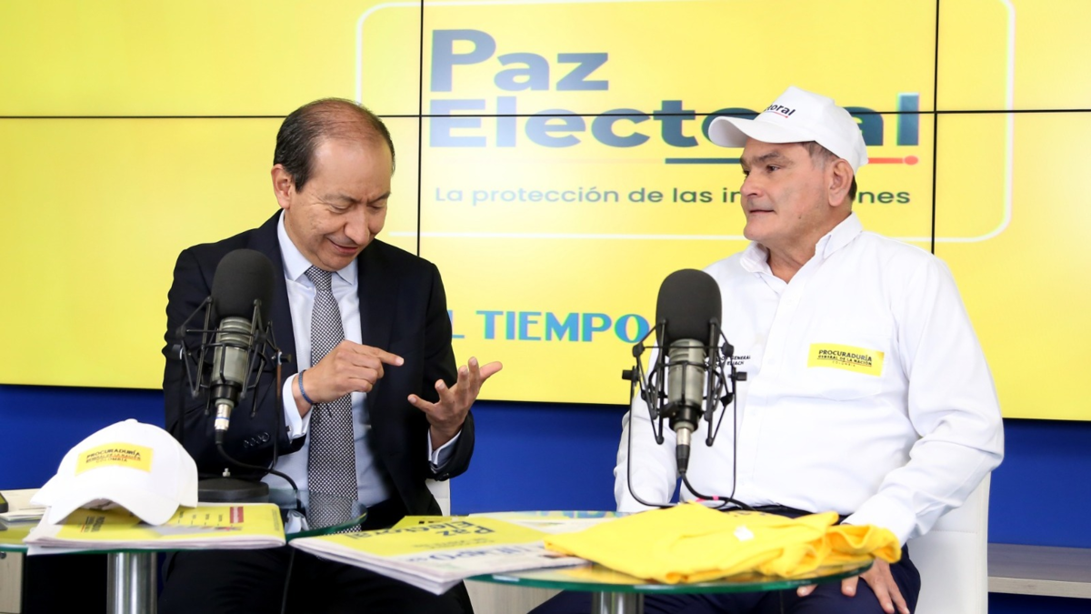 ‘El acto de decidir en las elecciones no se lo vamos a dejar a los violentos’: procurador general durante maratón digital de Paz de EL TIEMPO