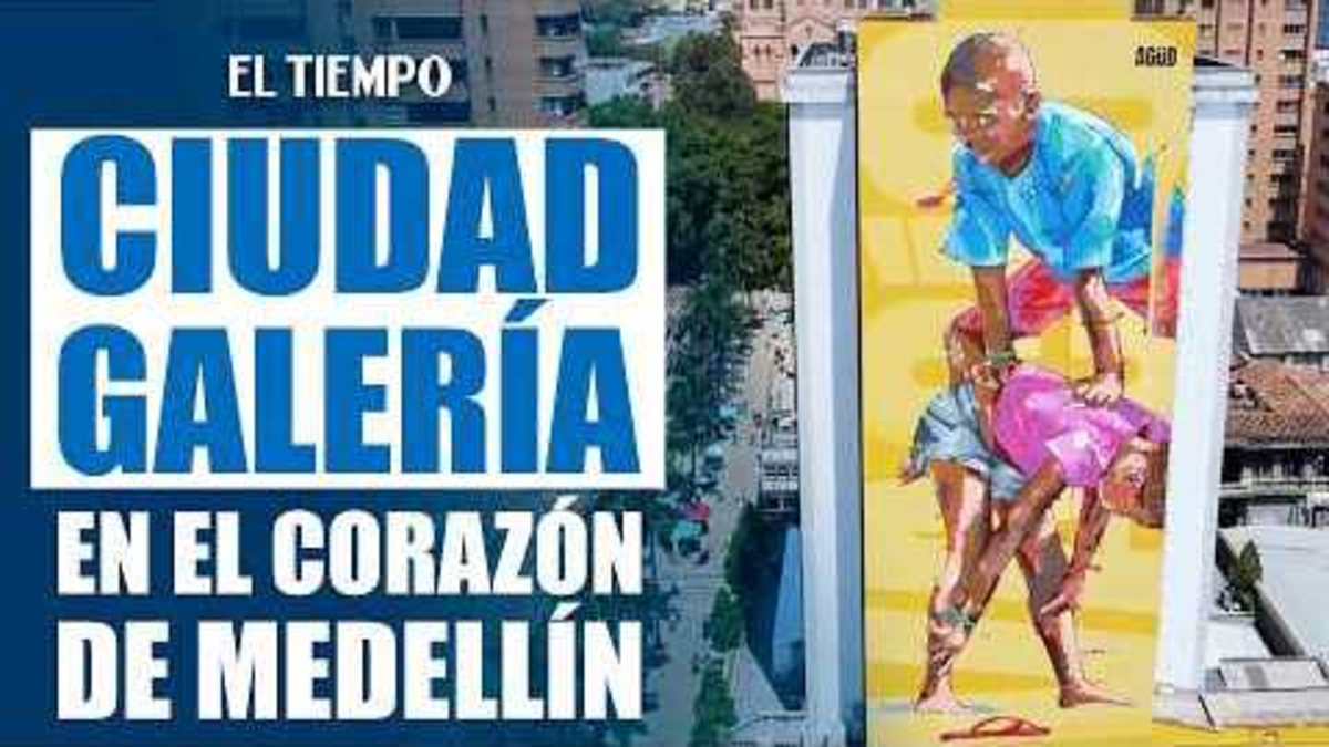 Video | Así es la impresionante galería a cielo abierto que llena de coloridos murales los edificios de Medellín