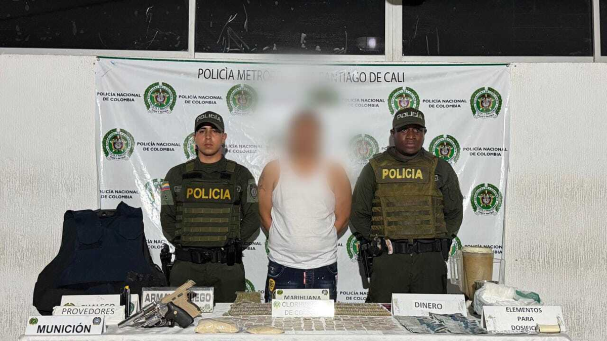 ¿Quién es alias el Flaco a quién le hallaron drogas y armas ocultas en el techo de la cocina para traficar en centro y oriente de Cali? Así cayó