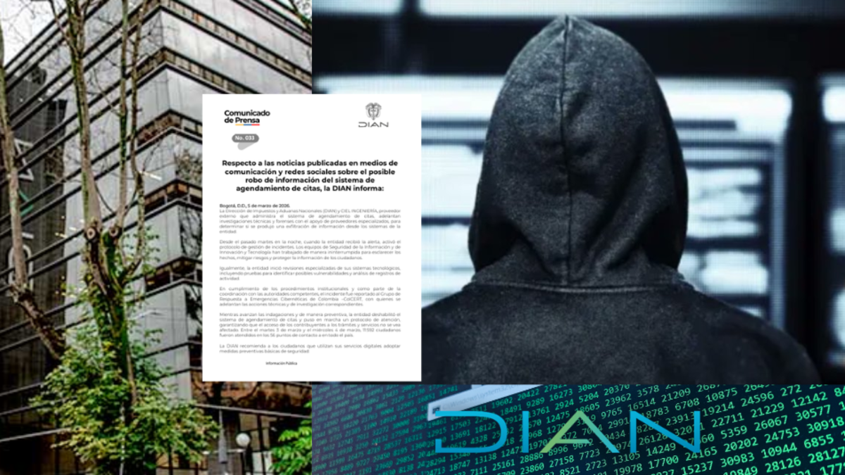 Atención: Dian admite que sí está investigando hackeo a una de sus plataformas, activó protocolo de incidentes y frenó agendamiento virtual