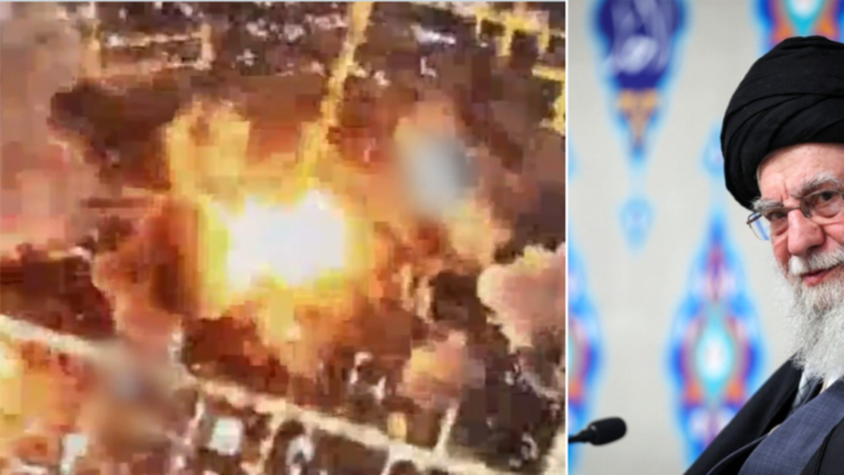 Video del momento exacto cuando Israel destruyó búnker subterráneo del exlíder supremo iraní Alí Jamenei en Teherán: atacó con más de 100 municiones