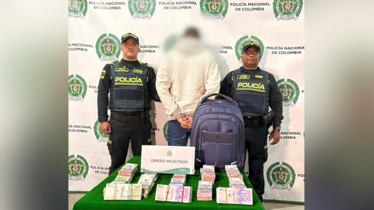 Esta es la identidad del hombre al que acaban de capturar en Bogotá con $ 631 millones en efectivo