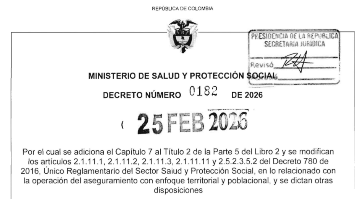 Consejo de Estado suspende decreto del traslado forzoso de EPS; Tribunal Administrativo ya había dictado medida cautelar