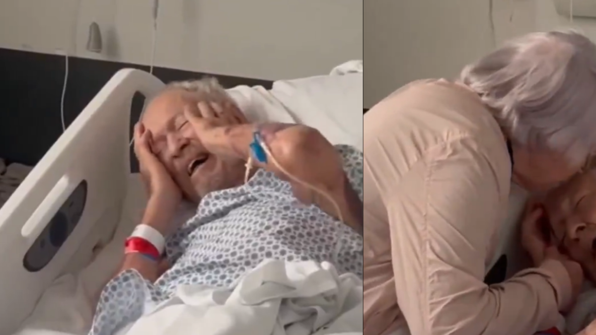 Abuelito falleció luego de ver a su esposa por última vez: 'Hola, mi amor'