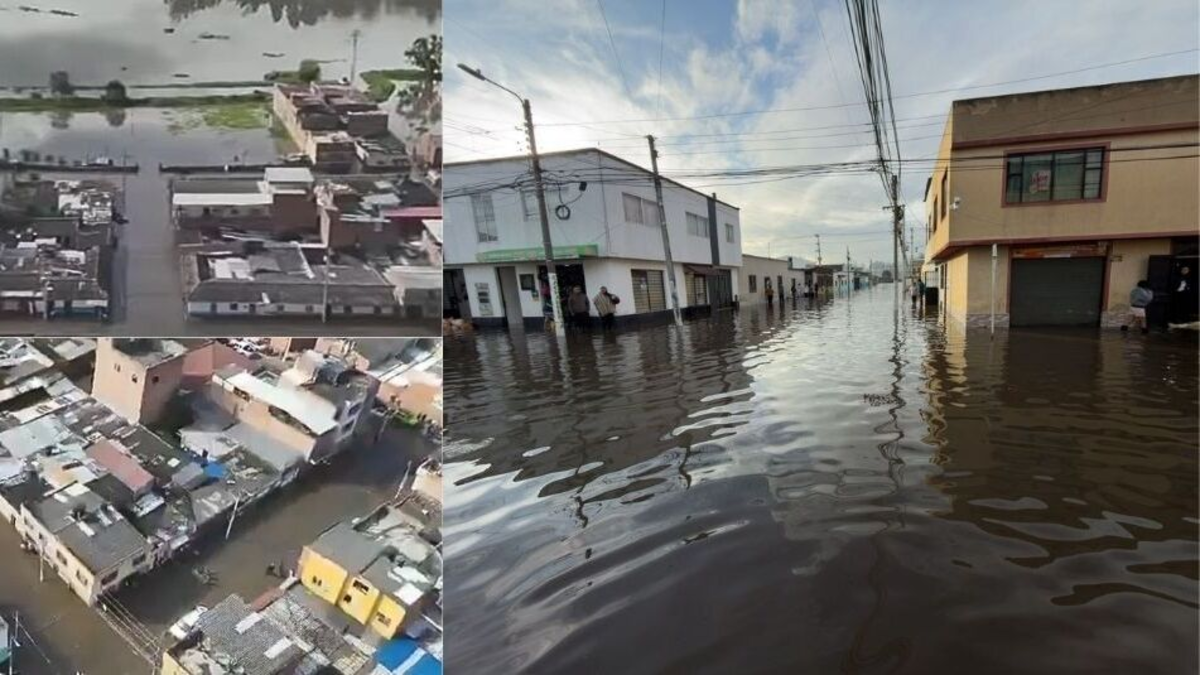 Imágenes aéreas en Facatativá revelan la magnitud de las inundaciones: más de 3 mil damnificados tras desbordamientos por fuertes lluvias