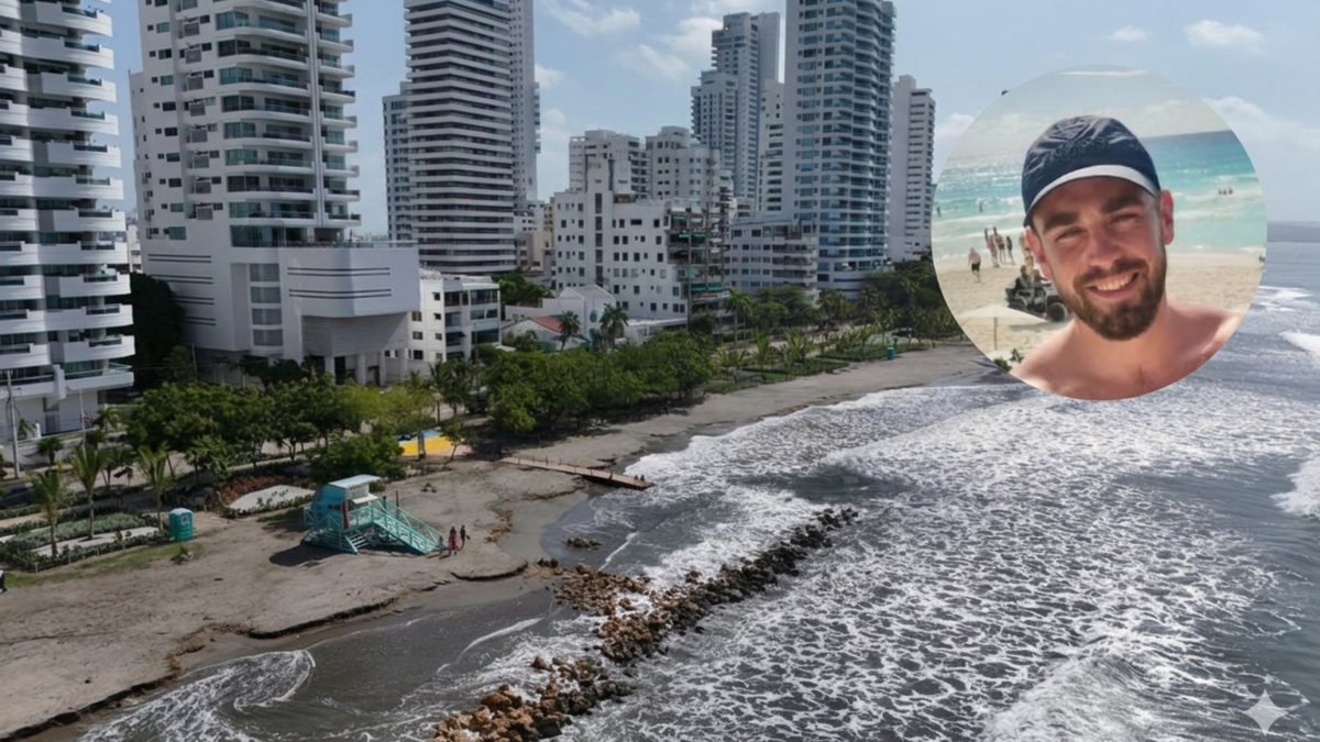 Tragedia en Cartagena: turista inglés que había llegado a Colombia para celebrar su matrimonio murió ahogado en las playas de El Laguito