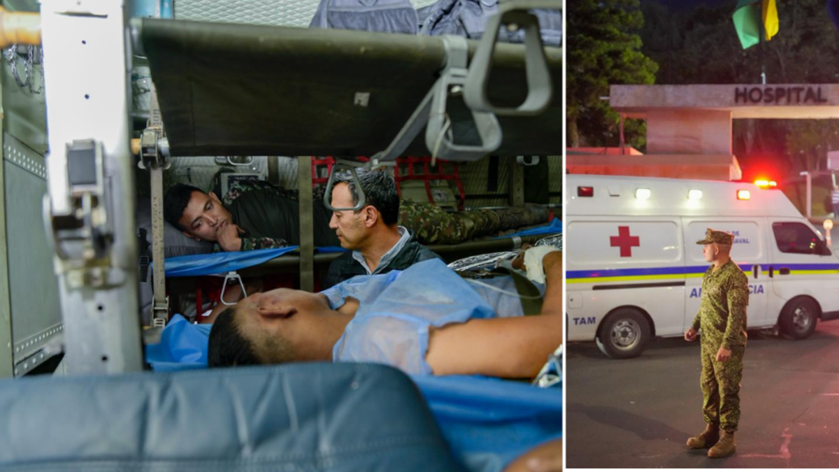 Fotos: así fue el traslado a Bogotá de los soldados heridos en el accidente del avión Hércules en Putumayo