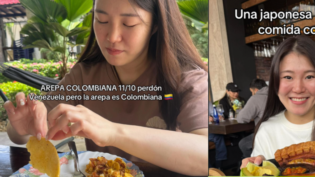Japonesa en Colombia calificó platos típicos, e incluso dijo que la arepa no es venezolana: ‘10/10'