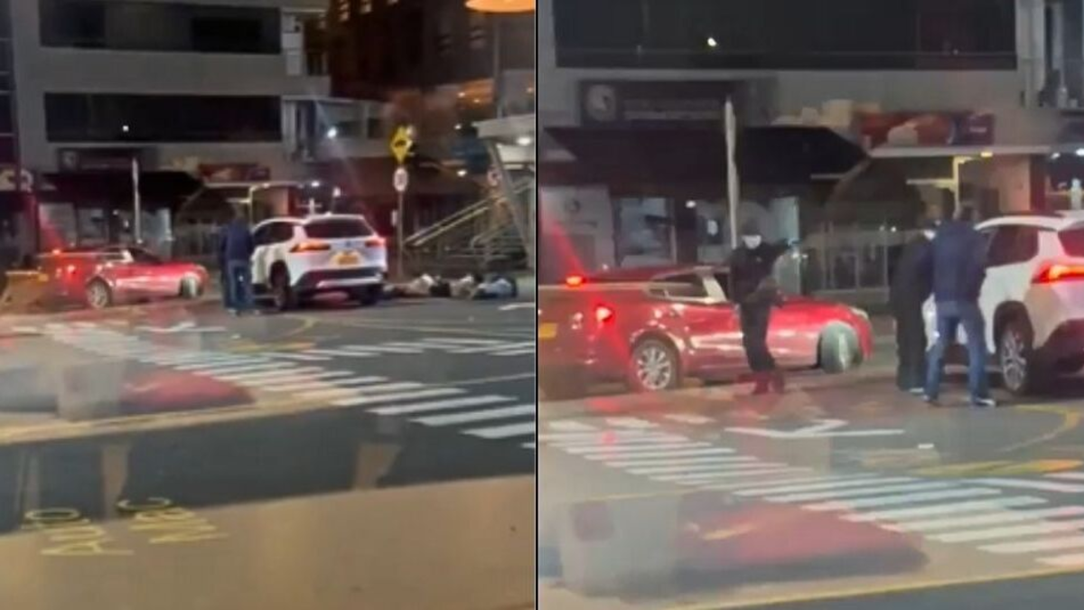 Revelan video de violento atraco en un McDonald's del norte de Bogotá: familia fue intimidada con armas de fuego y los ladrones huyeron