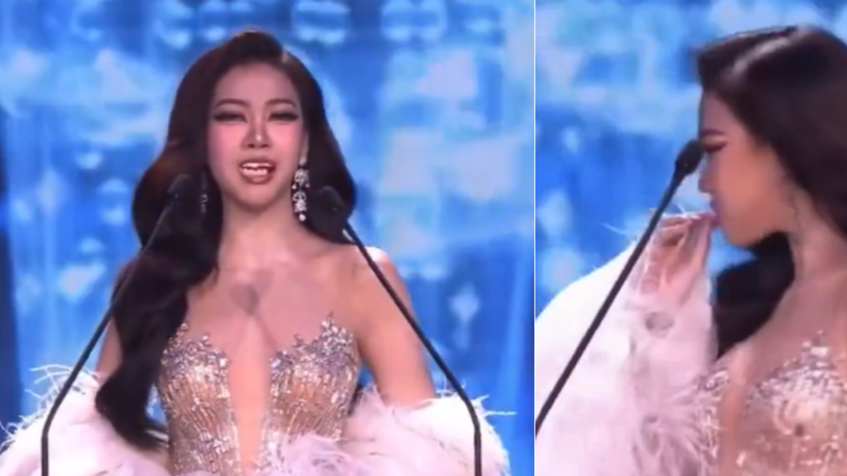 Video | El incómodo momento que vivió candidata del Miss Grand Tailandia al perder sus carillas dentales en plena pasarela