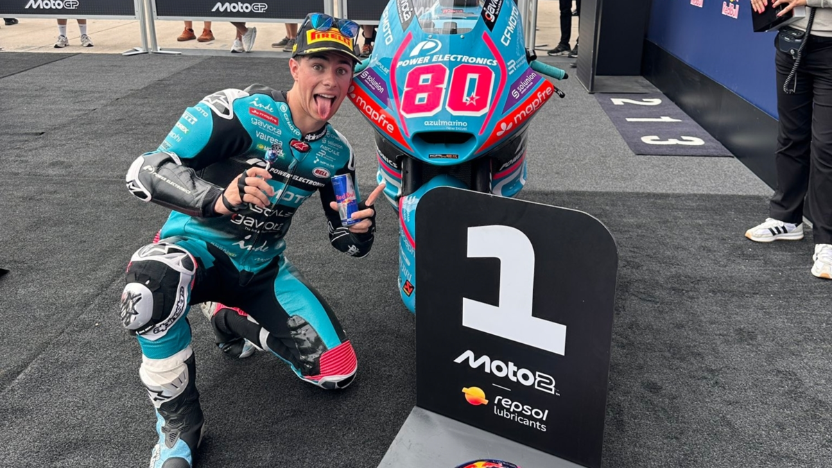 David Alonso dio el golpe en el GP de Estados Unidos: logró su primera 'pole position' en Moto2 e hizo récord tras volar en Texas
