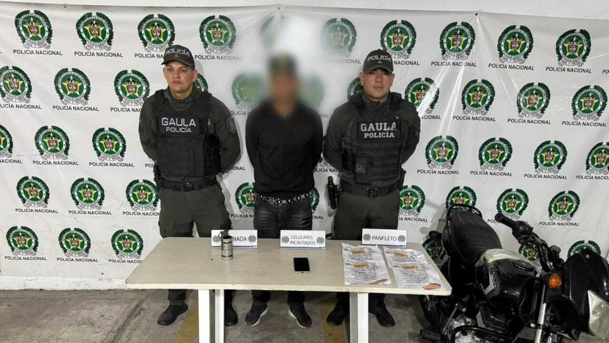 Hasta una granada le incautaron a presuntos extorsionistas capturados en Barranquilla y Soledad: van más de 70 capturados por este delito