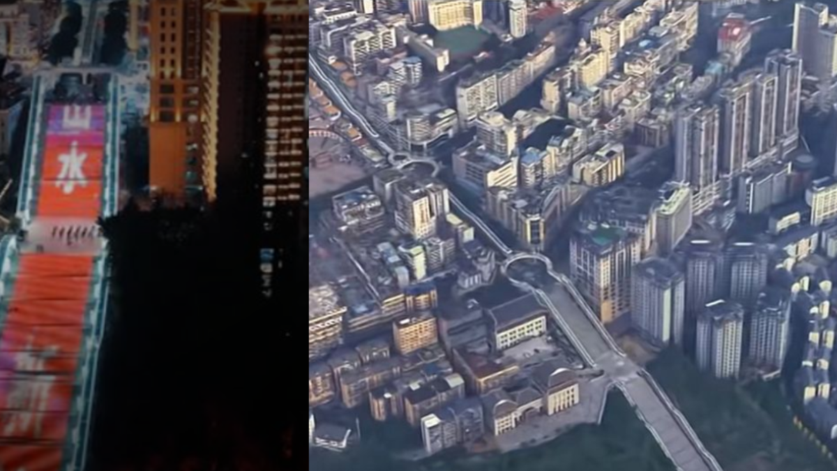 China presentó la escalera mecánica exterior más larga del mundo que recorre casi un kilómetro y causa impacto en redes sociales: así luce