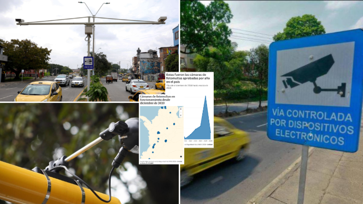 Mapa de fotodetección: estas son las ubicaciones de las 320 cámaras de fotomultas activas en Colombia para esta Semana Santa