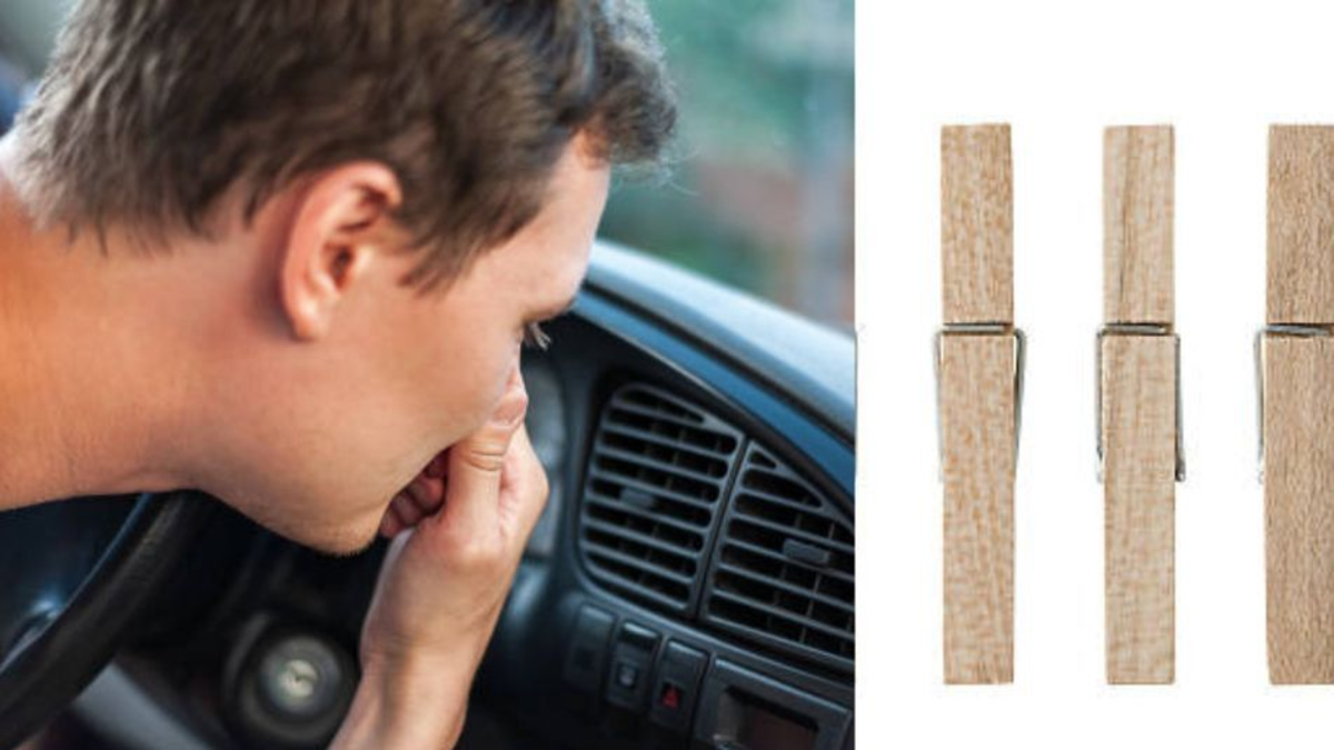El truco de la pinza para eliminar los malos olores de los carros y no marearse en los viajes
