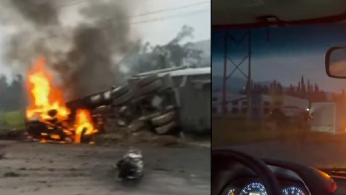 Videos | Reportan fuerte explosión en peaje Casa Blanca, vía Zipaquirá-Ubaté, tras grave accidente: hay al menos 19 personas heridas; esto se sabe