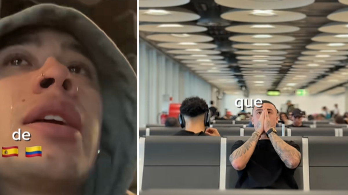 Colombiano en España llora al enterarse que le aprobaron la residencia y podrá regresar al país después de 4 años: 'Irónicamente el sueño era volver'