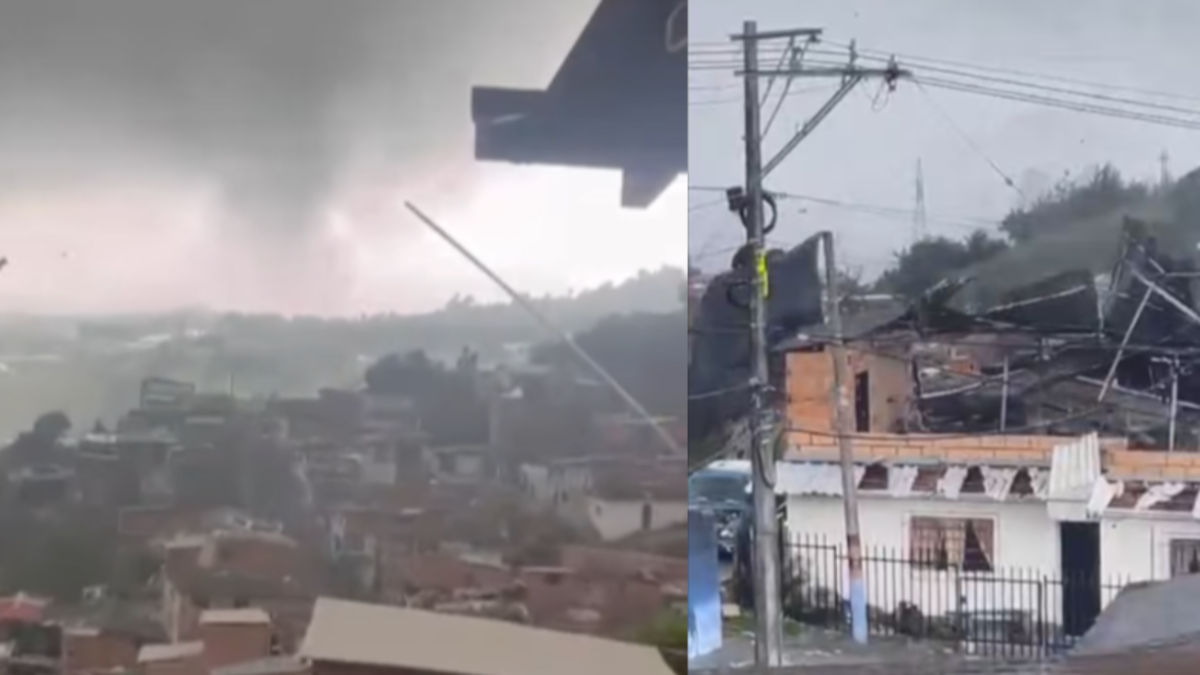 El 'calvario' que viven familias en el municipio de Yarumal, Antioquia, por un vendaval: impresionantes imágenes en video de fuertes vientos y lluvias